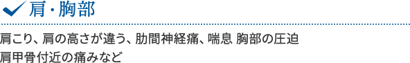 肩・胸部